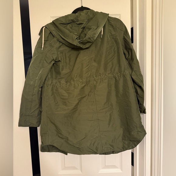Old Navy Olive Green Rain Coat Size Xs - Picture 4 of 5